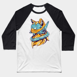 future cat illustration Baseball T-Shirt